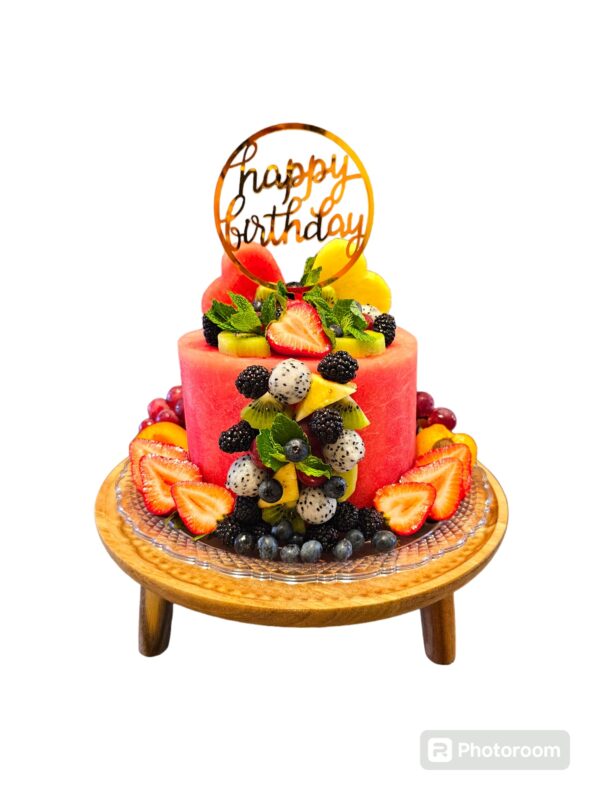 1-Tier Watermelon Fruit Cake - Image 2