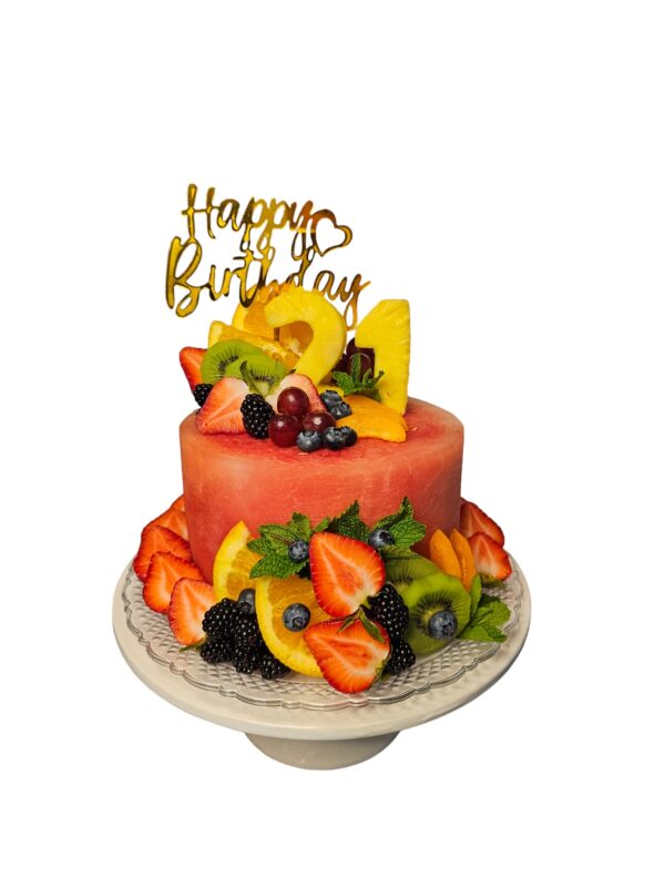 1-Tier Watermelon Fruit Cake