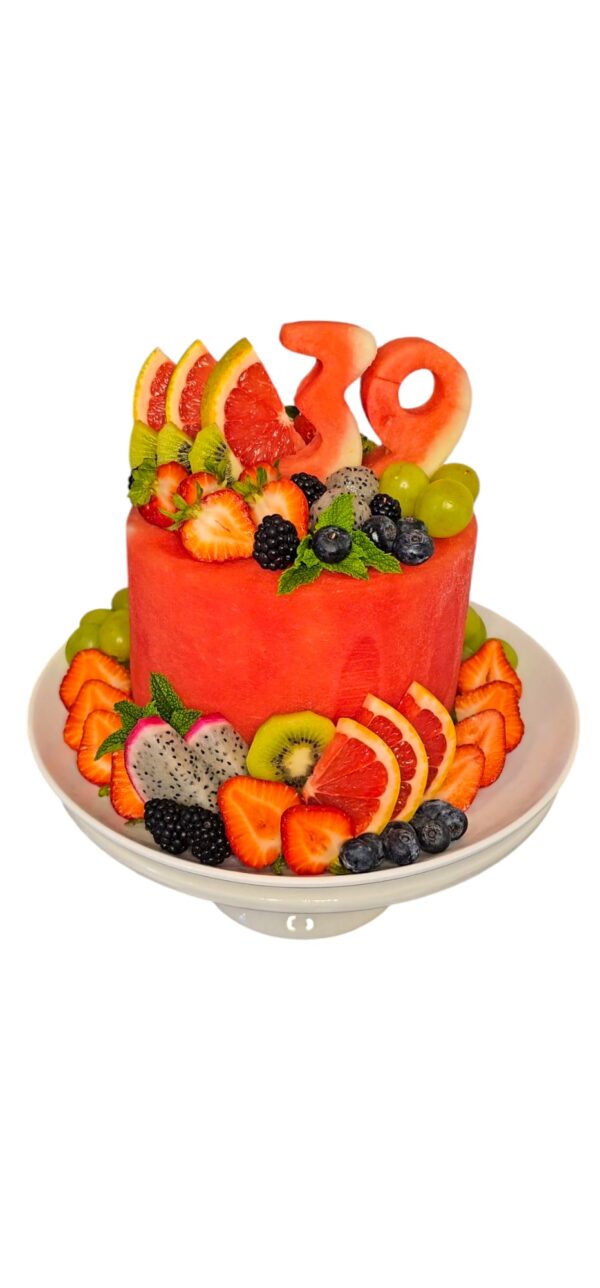 1-Tier Watermelon Fruit Cake - Image 3