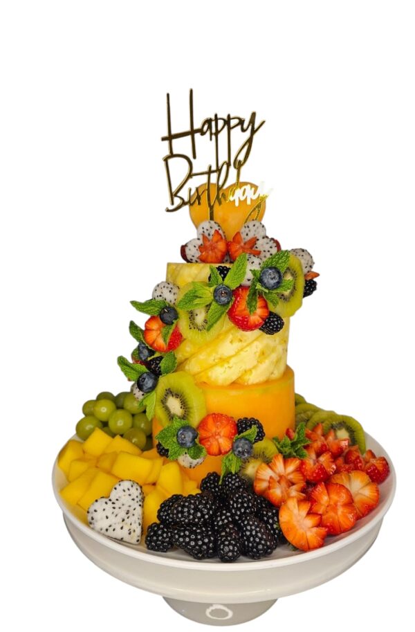 2-Tier Watermelon Fruit Cake - Image 2