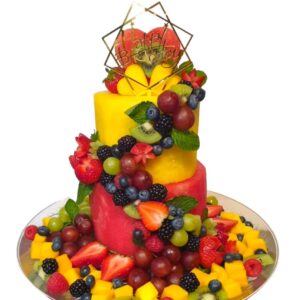 2-Tier Watermelon Fruit Cake