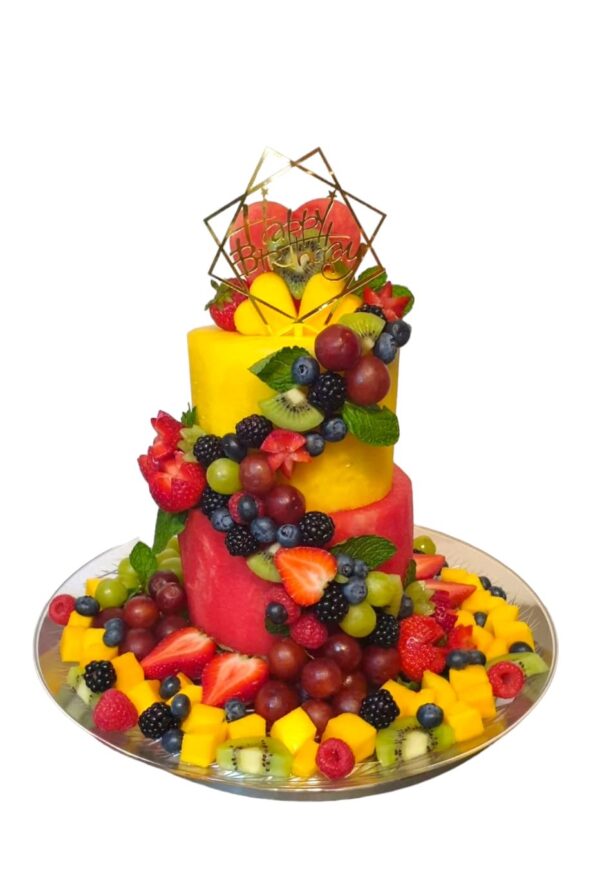 2-Tier Watermelon Fruit Cake