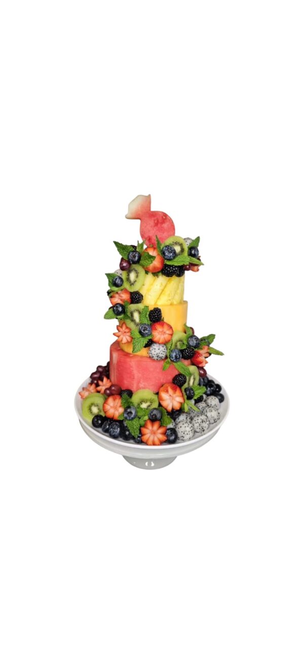 3-Tier Watermelon Fruit Cake